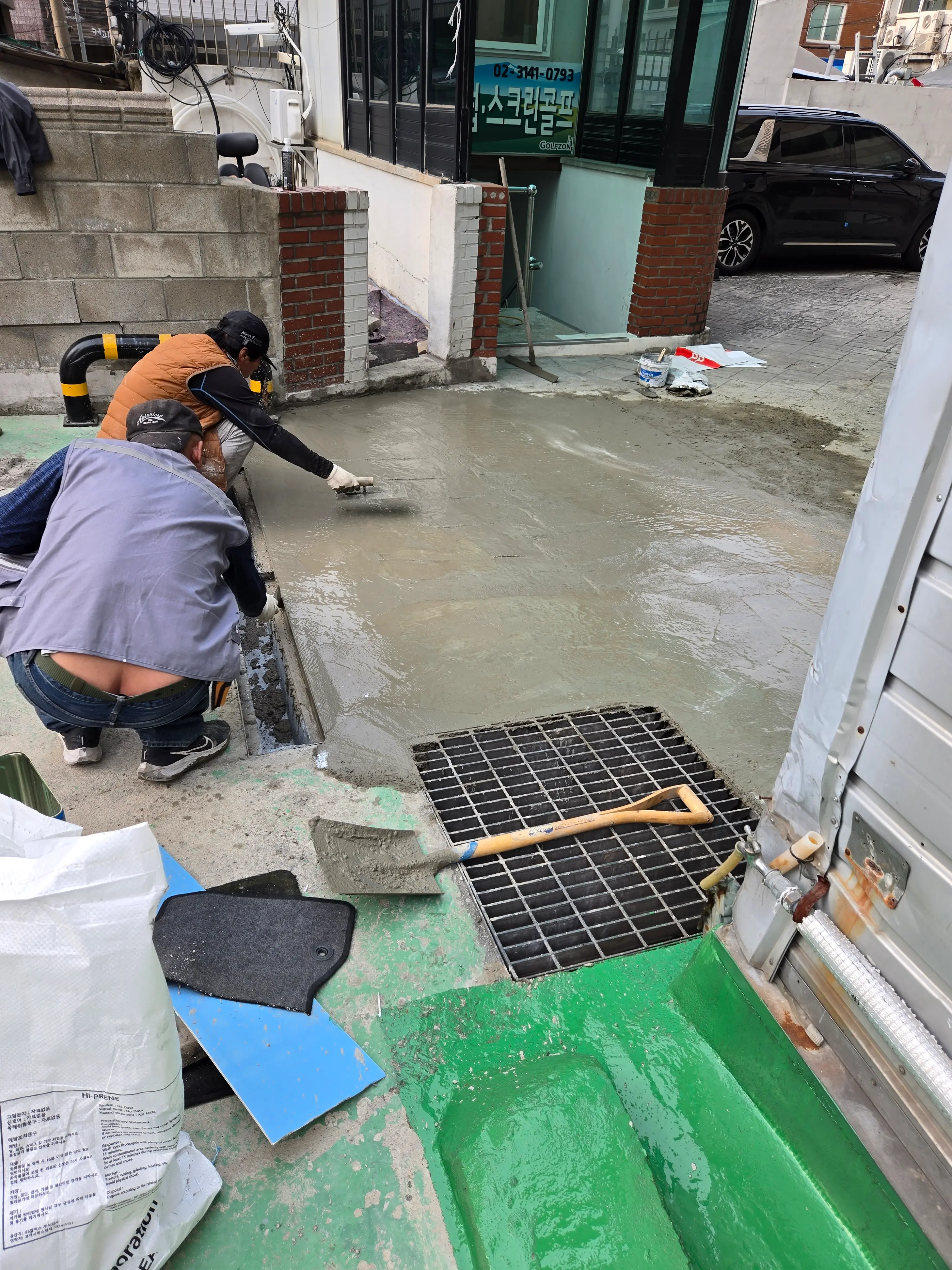 주차장 에폭시 시공 작업 사진 9
