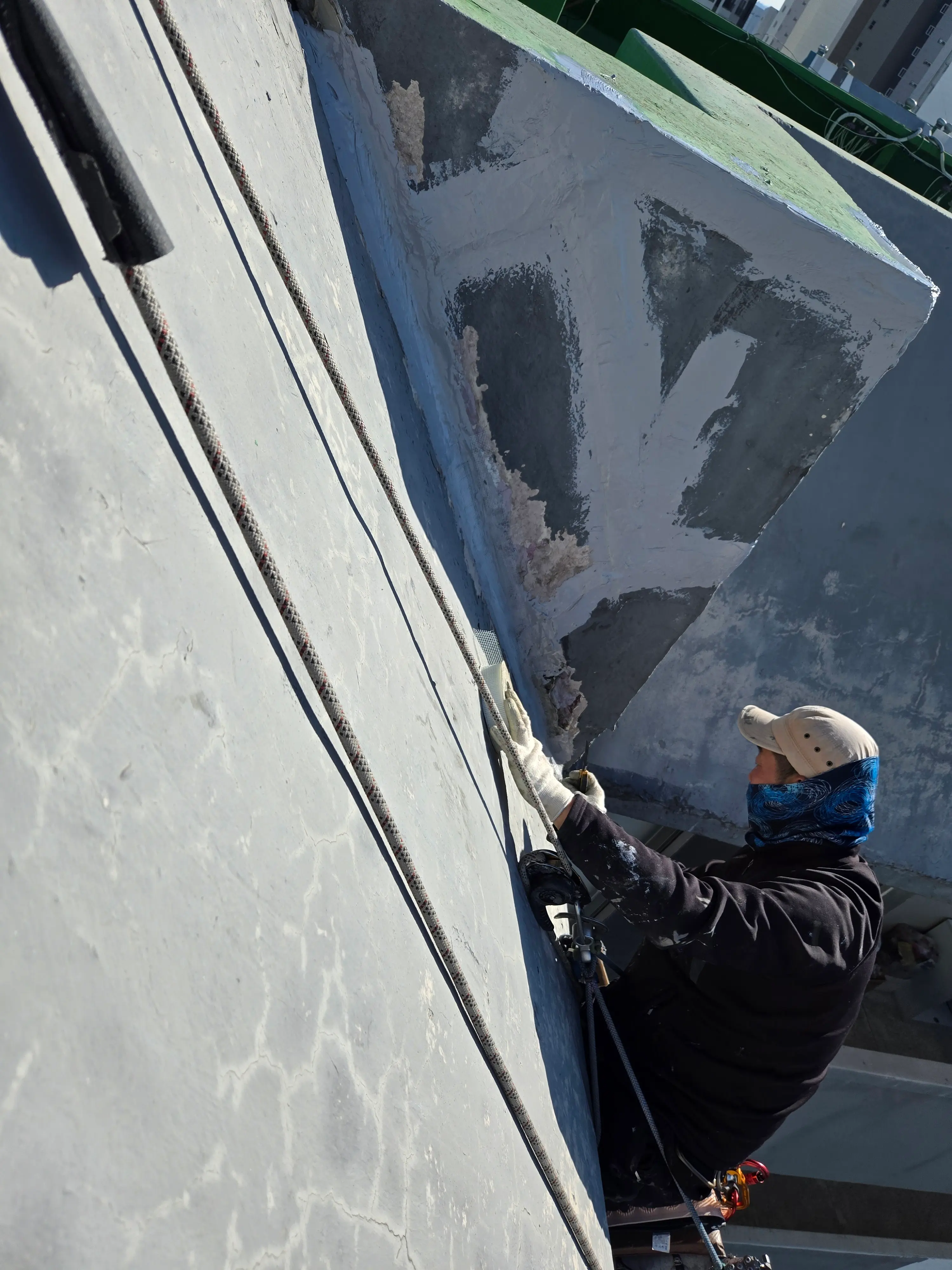 외벽 발수제 시공 작업 사진 17