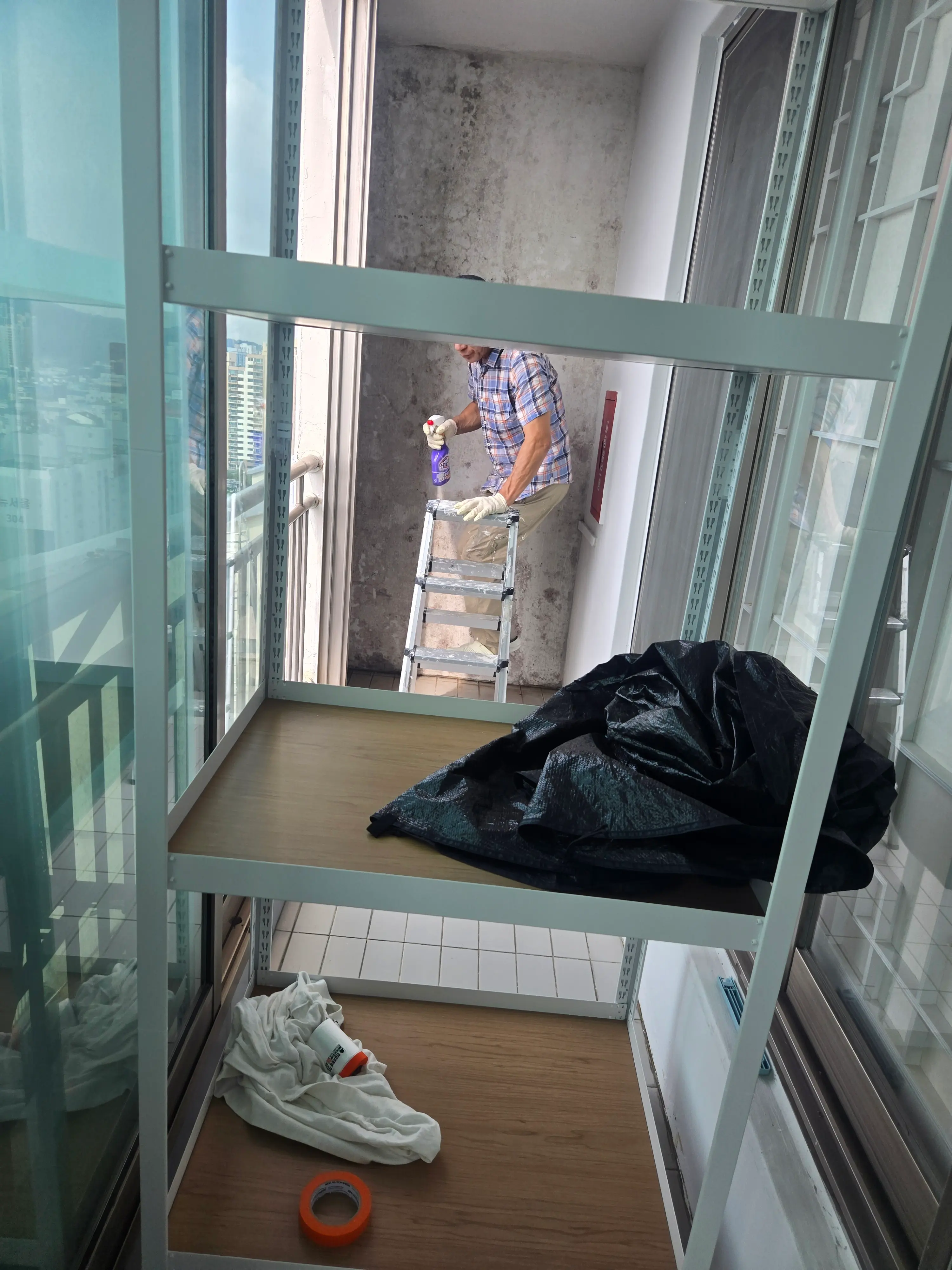 페인트 재도장 시공 작업 사진 1