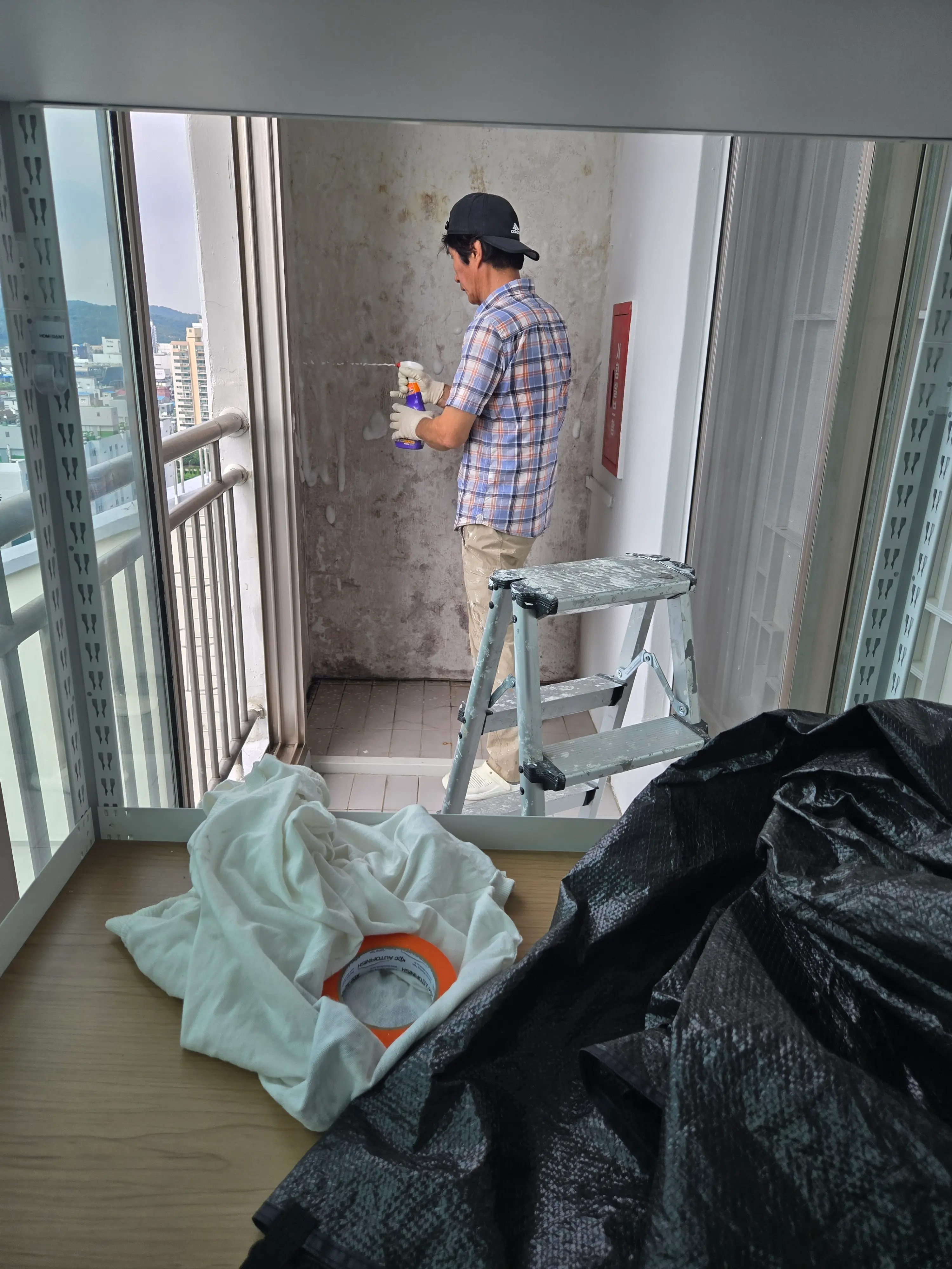 페인트 재도장 시공 작업 사진 2