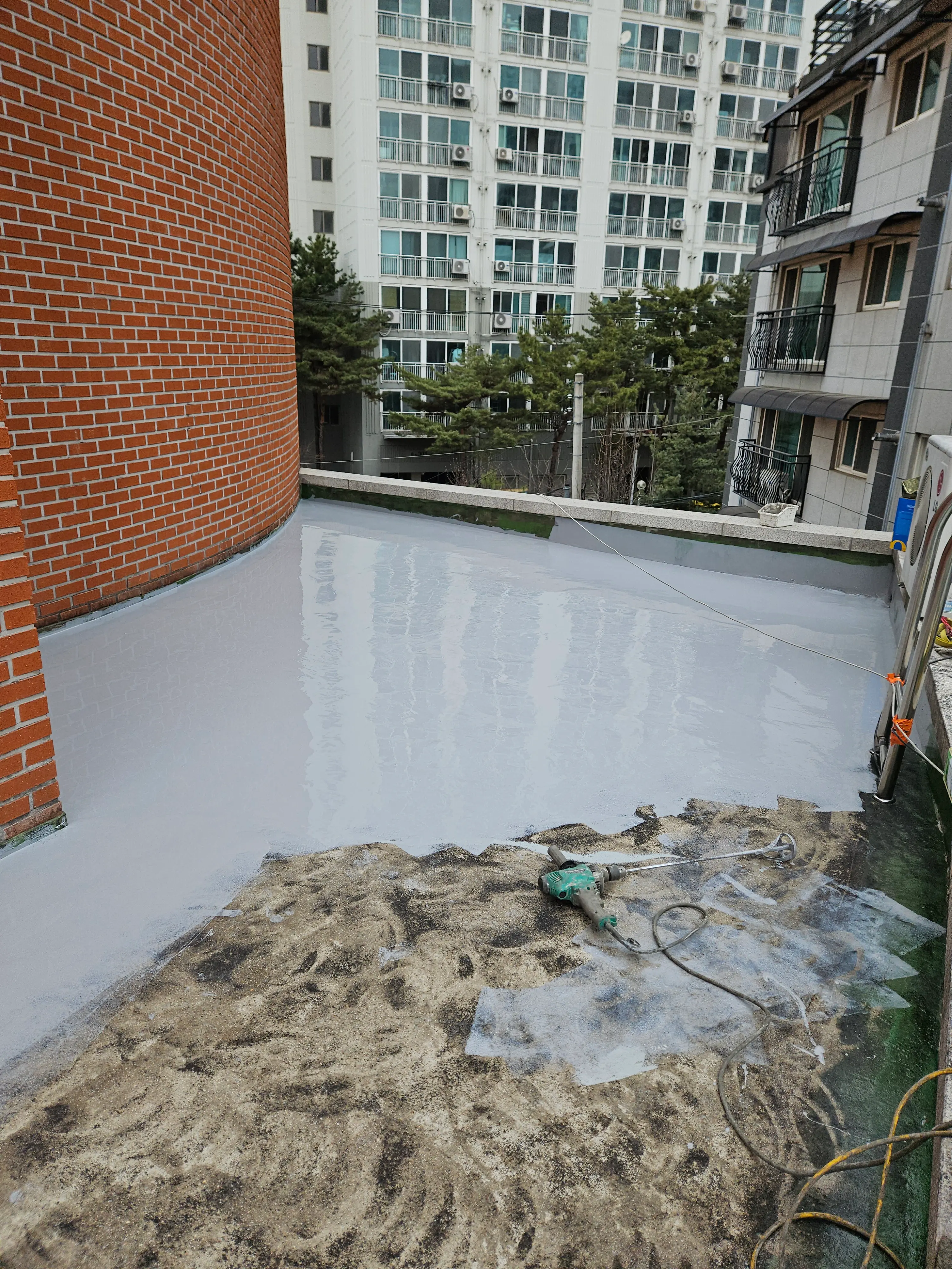 옥상 방수 시공 작업 사진 5