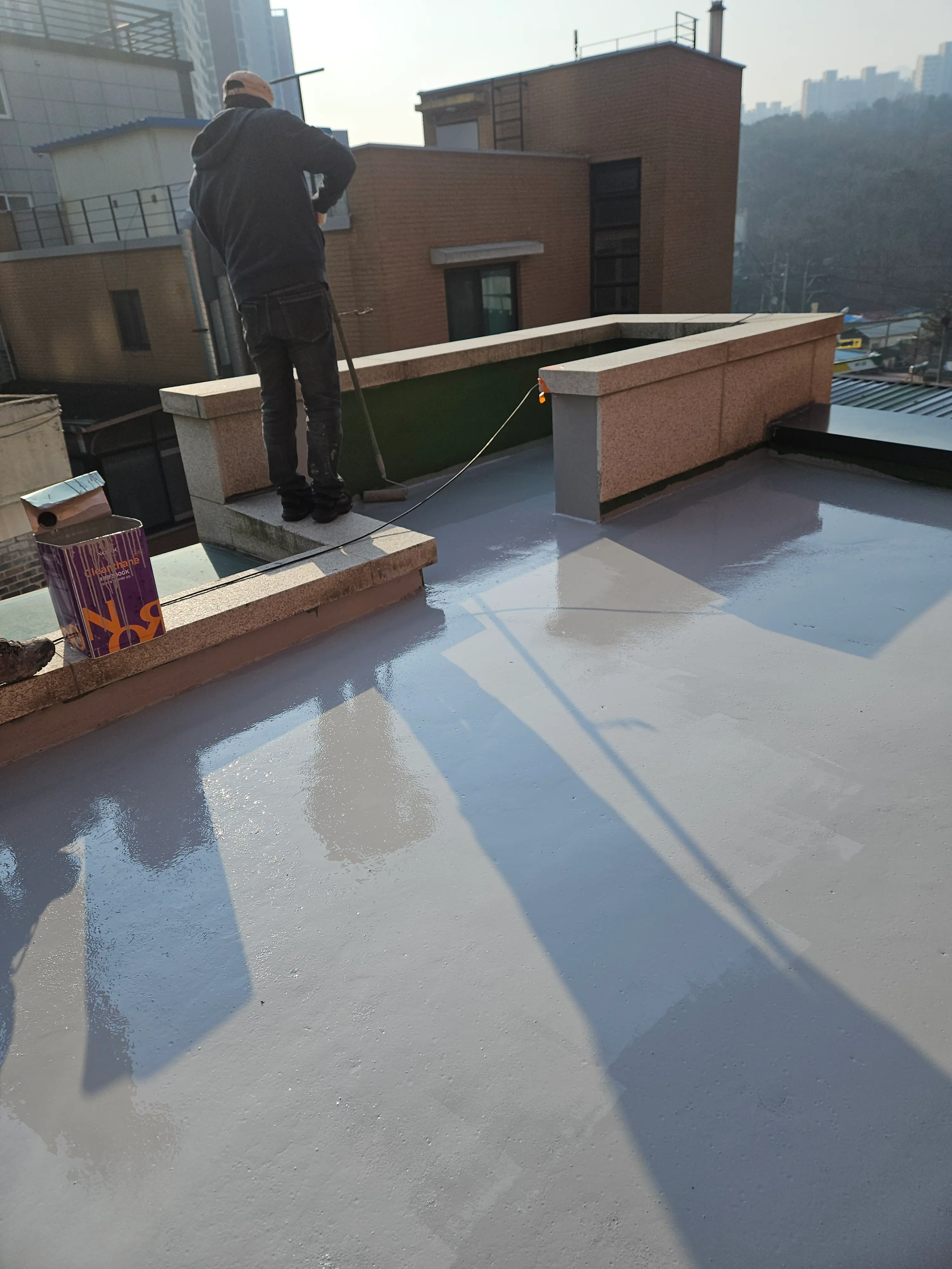 옥상 방수 시공 작업 사진 7