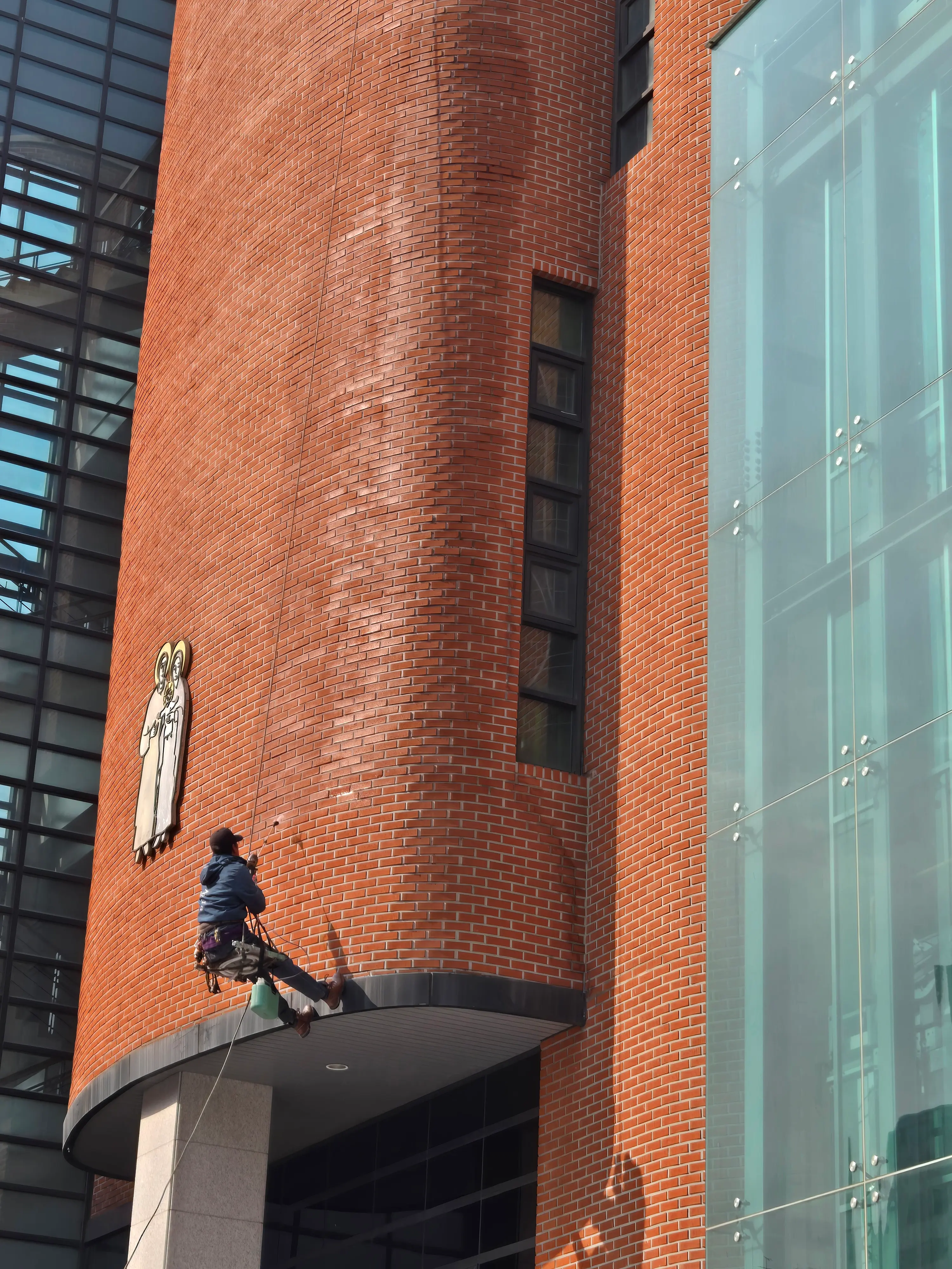 외벽 발수 코팅 (로프작업) 시공 작업 사진 14